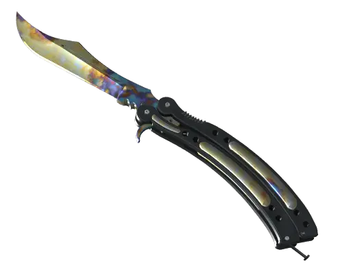 蝴蝶刀（★ StatTrak™） | 表面淬火 (略有磨损)